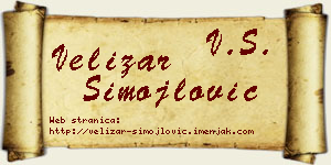Velizar Simojlović vizit kartica